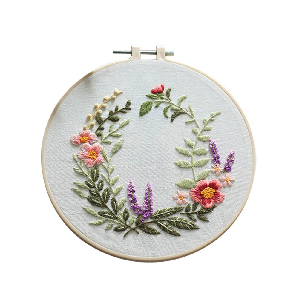 European Embroidery DIY Material Package Beginner Embroidery Semi-finished Product Kit: 3C