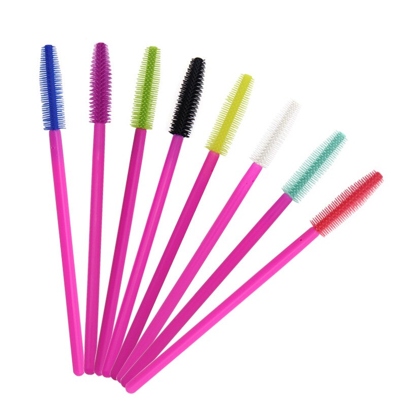 50 Pcs Wegwerp Silicone Gel Wimper Borstel Kam Mascara Wands Wimpers Extension Tool Professionele Beauty Make-Up Tool