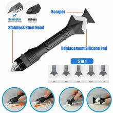 13Cm 5in1 Siliconenkit Removal Tool Kit Schraper Kalefateren Dobbelsteen Removal Kit Voor Verwijderen Kalefateren Woondecoratie Hand Tool