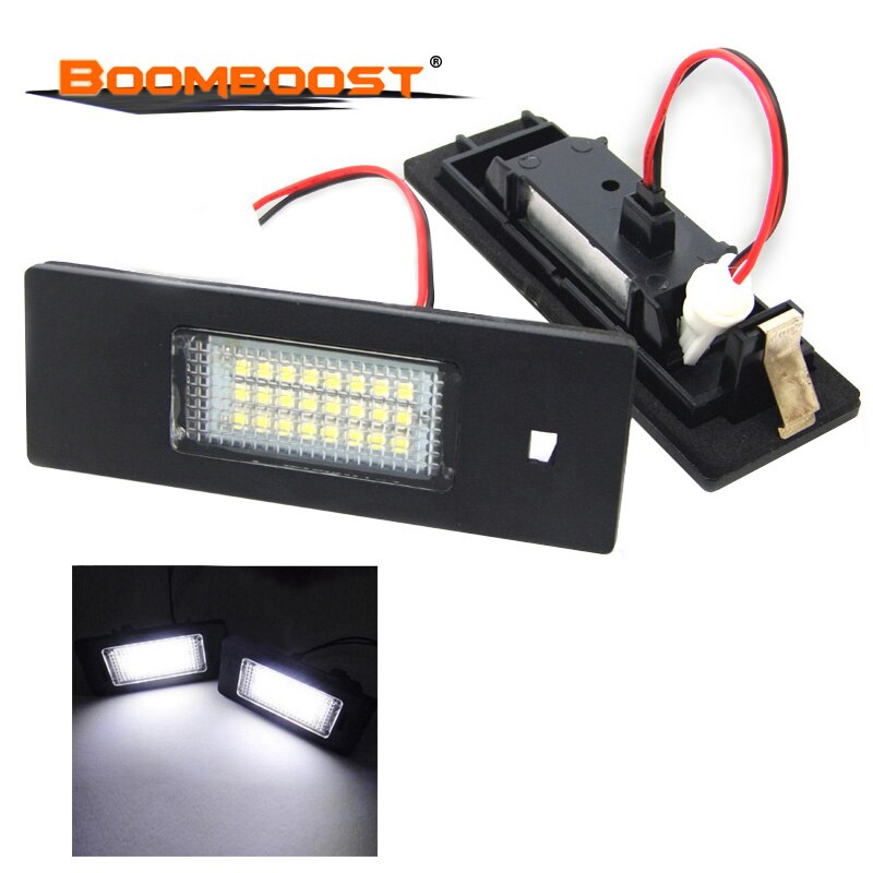 1 einstellen/2 stücke 3528 SMD 24 Leds Stamm Lampe DC12V Für BMW E81 E87 E63 E64 E89 Z4 f20 F21 DXY88 Auto FÜHRTE Lizenz Nummer Platte Licht