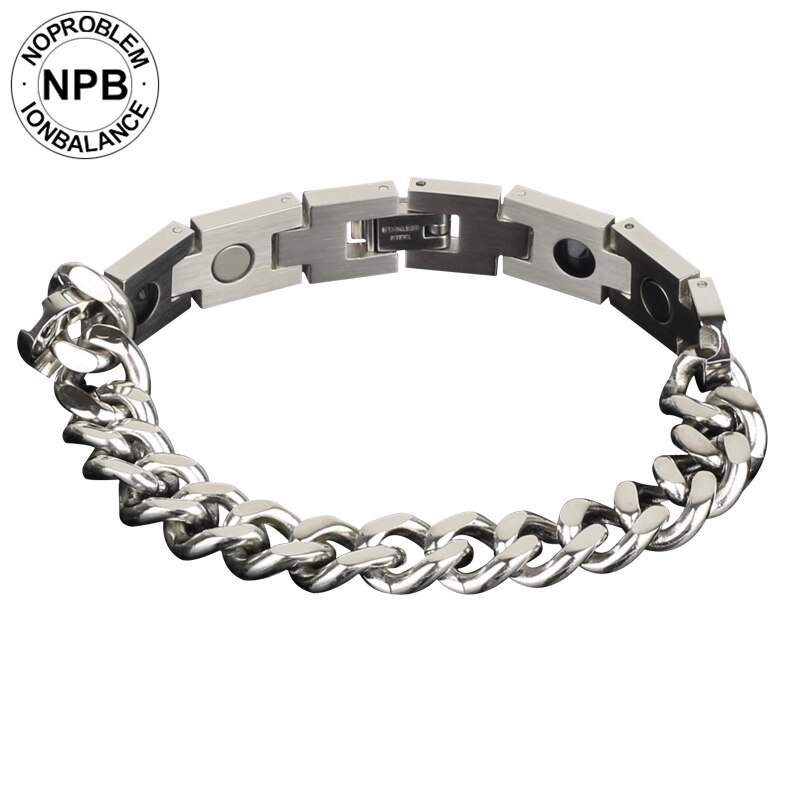 Noproblem 049 Ion Balance Therapie Energie Easy-Haak Metalen Ketting Choker Armband