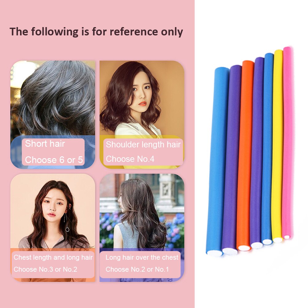 Bigoudi Flexible pour cheveux, 10 pièces, outil de coiffure, en mousse souple, pour boucler les cheveux, à faire soi-même