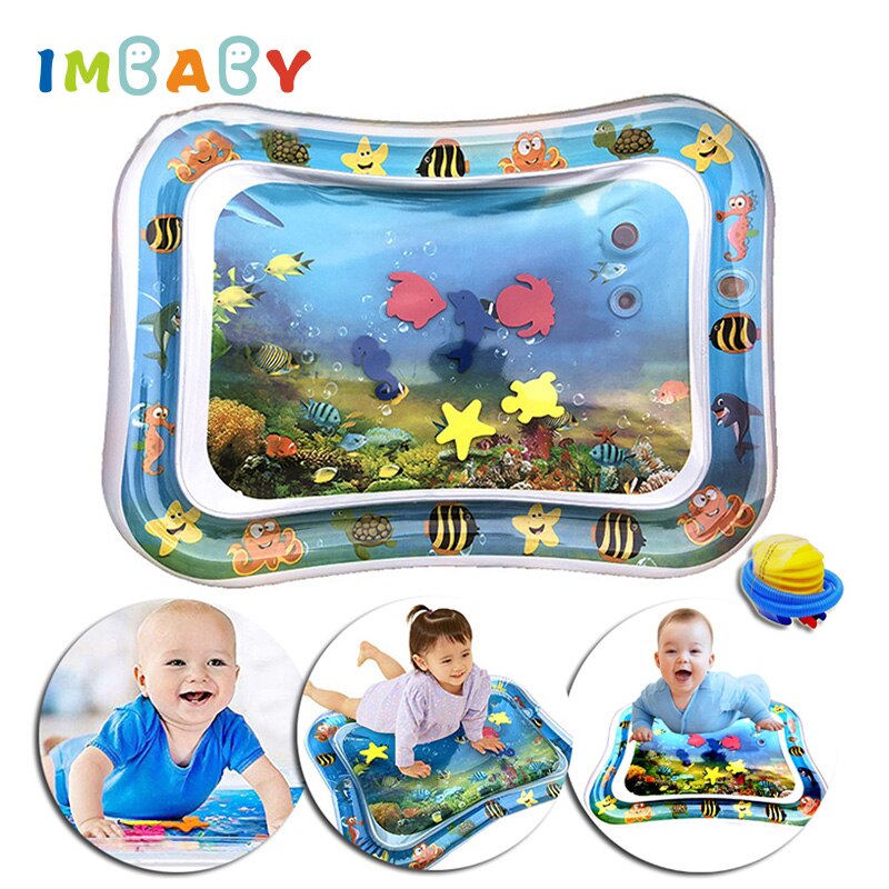 Imbaby Baby Water Playmat Thicken Pvc Baby Tummy Tijd Playmat Leuke Activiteit Spelen Centrum Water Mat Voor Baby &#39;S Tummy Water mat