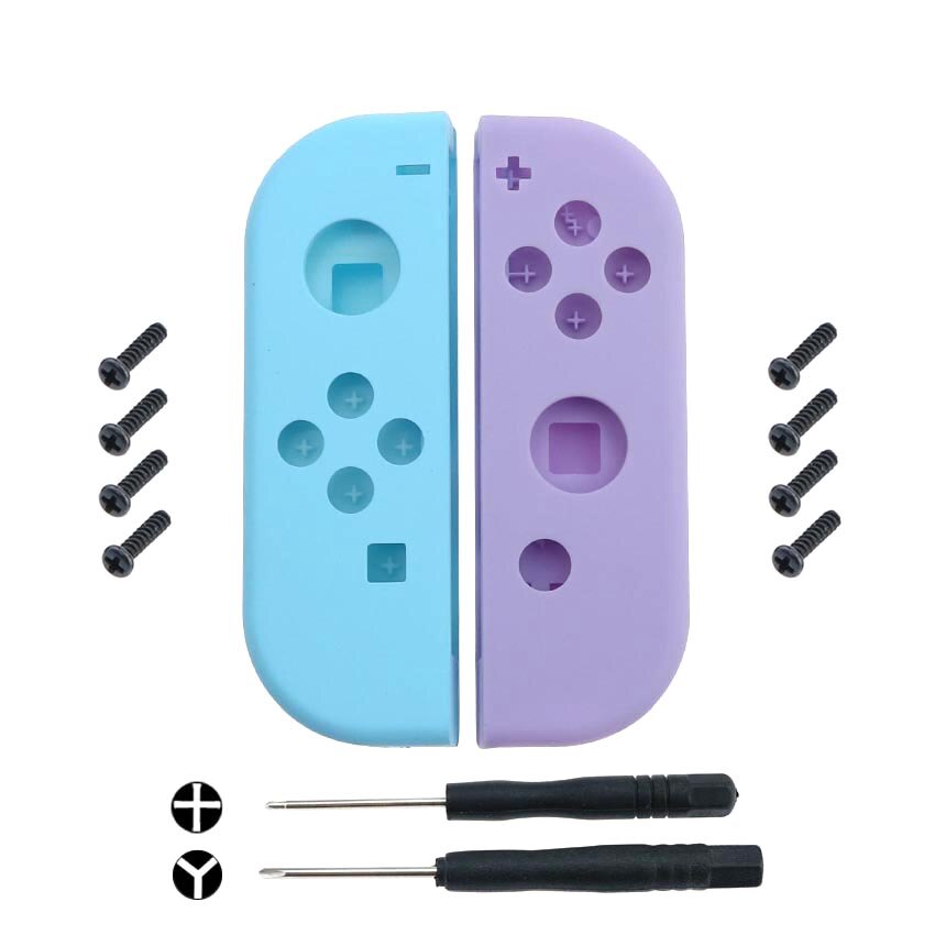 1 Pair Controller Kit di Riparazione Alloggiamento Della Copertura Borsette per il Caso di Nintendo Interruttore Joy-Con FAI DA TE In Plastica di Copertura Controller Cacciavite vite: C-B