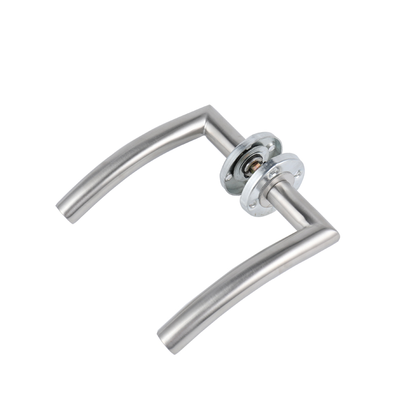 Deurgreepset Roestvrij staal interieur Thuis Deurkruk Slot Duurzame verstelbare klink Veiligheidsknop voor slaapkamer Badkamer