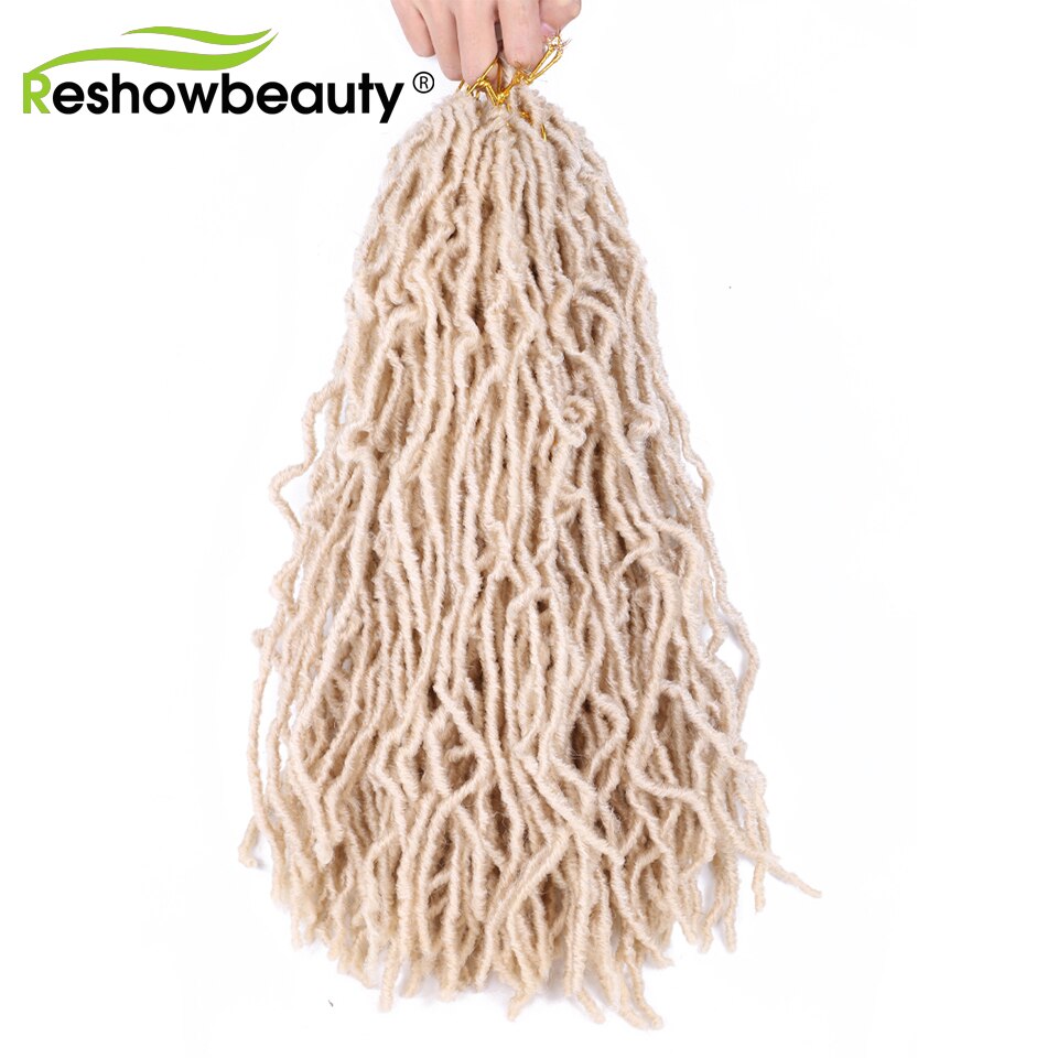 Synthetic Faux Locs Crochet Hair 24 Inch 110g Dreadlocks Crochet Braiding Hair 20 Strands/Pack Nu Faux Locs Braids Reshowbeauty: #613