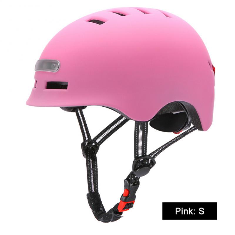 Volwassen Helm Met Achterlicht Ademend Bike Fietshelmen Voor Mannen Vrouwen Elektrische Fiets Mtb Scooter Sport Helmen: pink S