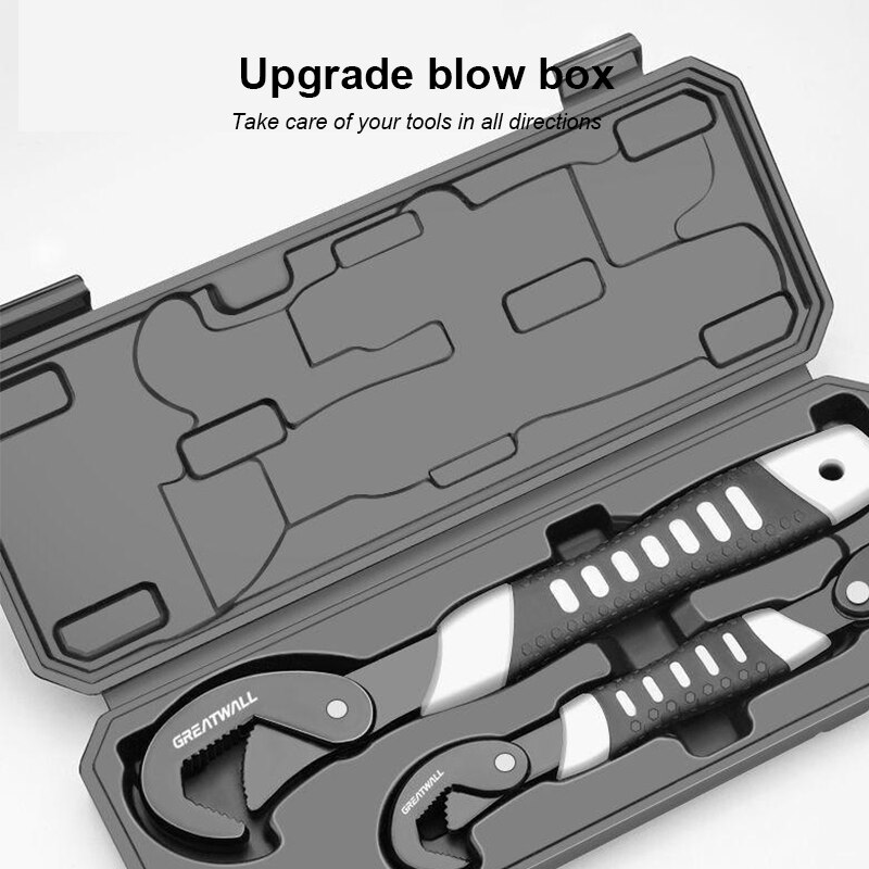14-30 / 30-60mm Universal Key Pipe Wrench Open End Spanner Set High-carbon Steel Snap N Grip Tool Plumber Multi Hand Tool
