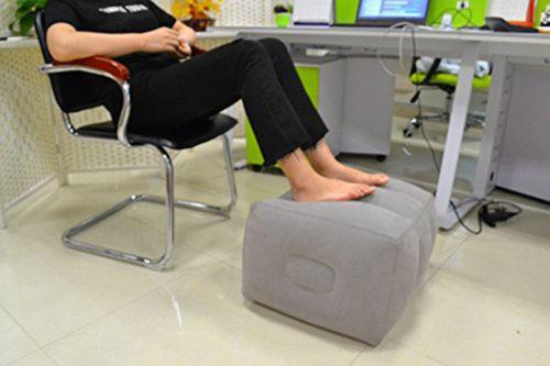 Inflatable Portable Travel Footrest Pillow Case Plane Train Kids Bed Foot Rest Pad Plane Train Bed Body Foot Rest Pad Pillows5