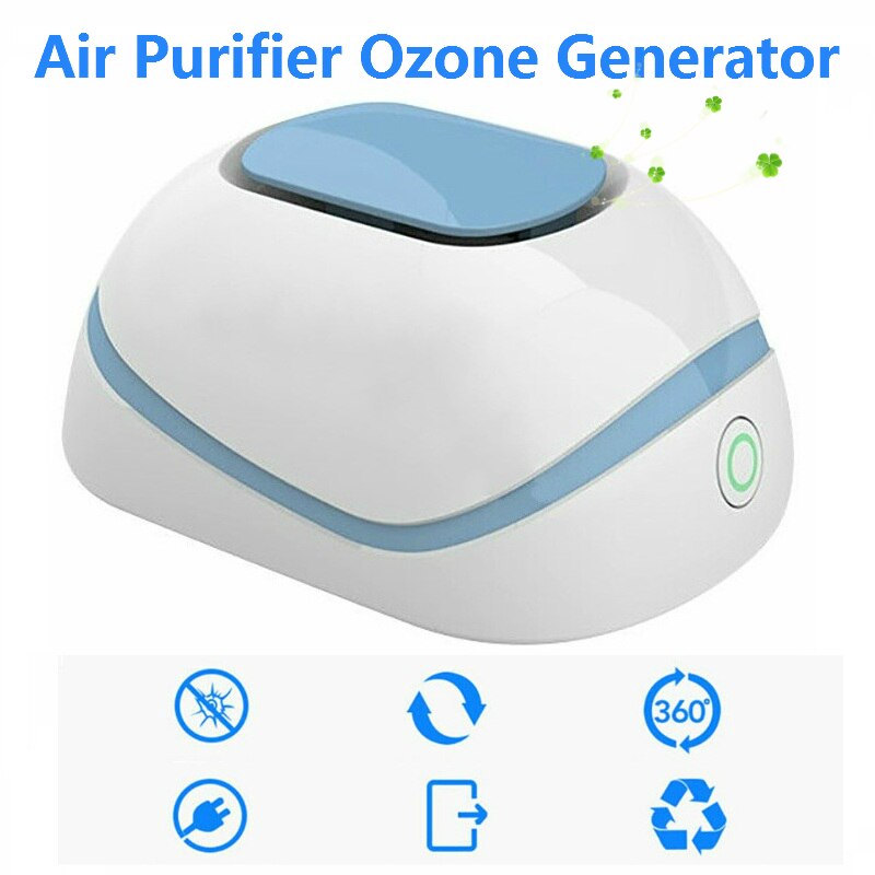 Mini Ozon Generator Deodorizer Luchtreiniger Usb Oplaadbare Koelkast Purifier Draagbare Clear Geur Ionisator Desinfecteren Sterilisator
