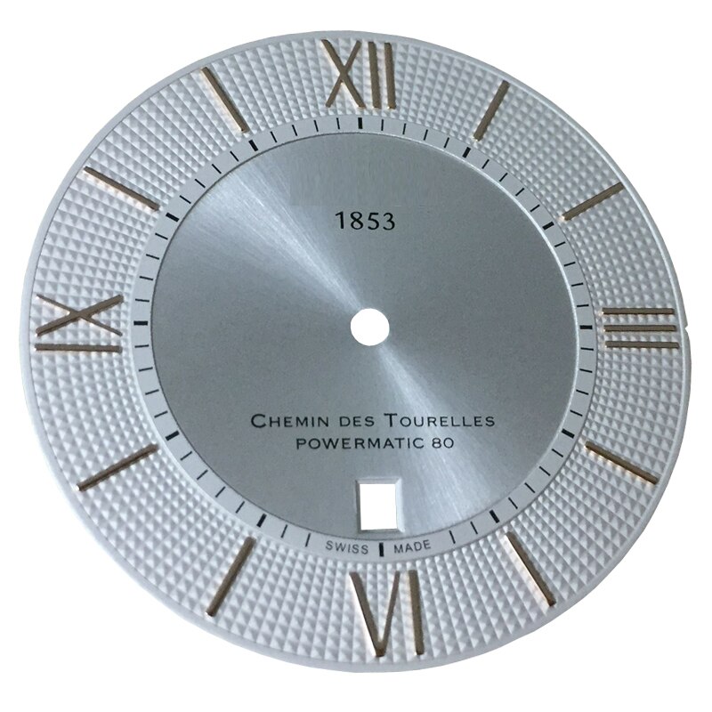 38mm cadran aiguilles boîtier pour T099407A montre texte T099408 montre accessoires pour ETA 2824-2 mouvement: White Rose Gold