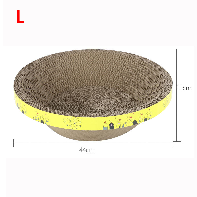 Beskytte møbler slipeklo leker morsomt katteklorebrett ovalt bølgepapp slitesterkt kattebol kattetilbehør: Grønn