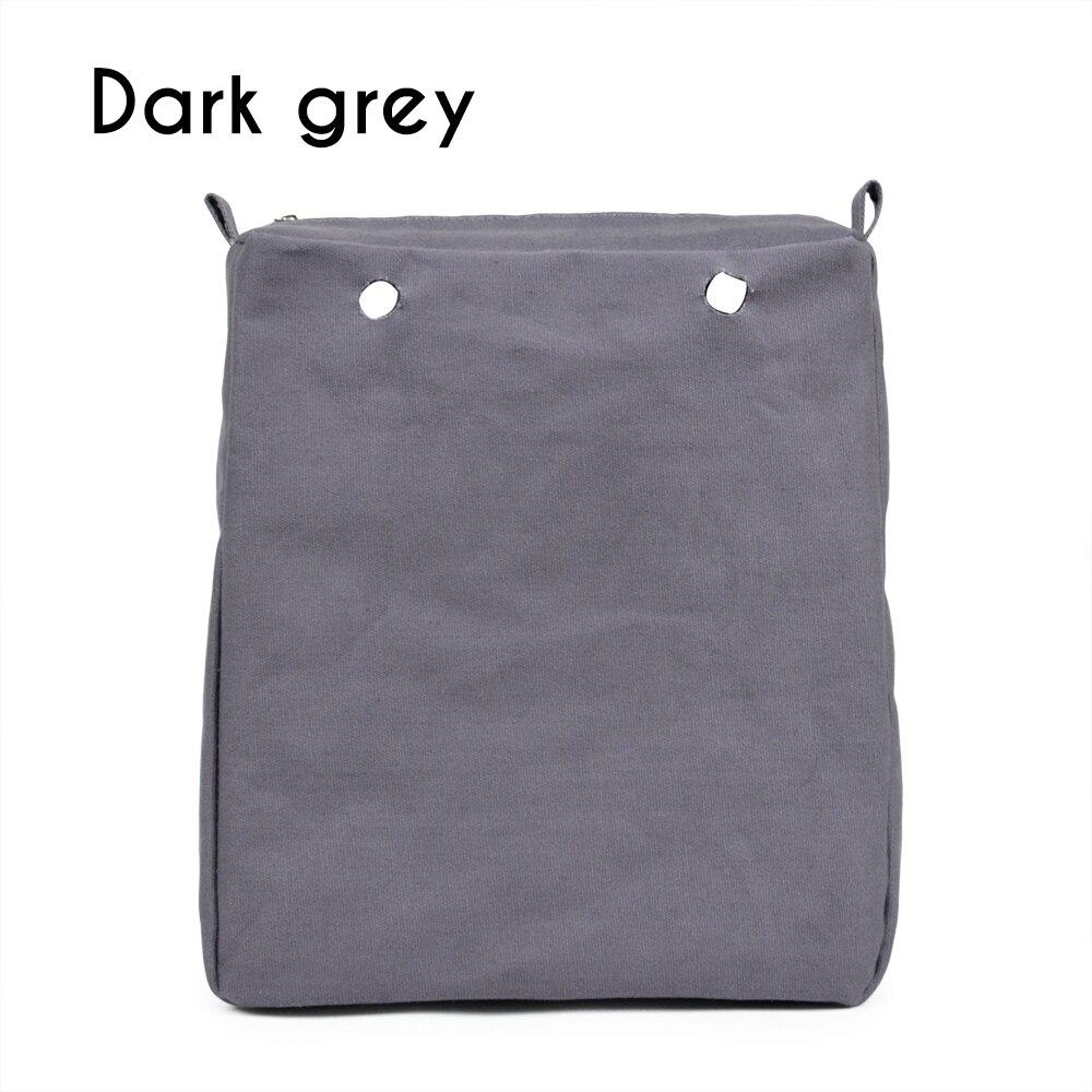 Canvas Insert Tela Insert Lining for O CHIC Lining Canvas Waterproof Inner Pocket for Obag OCHIC: Dark grey