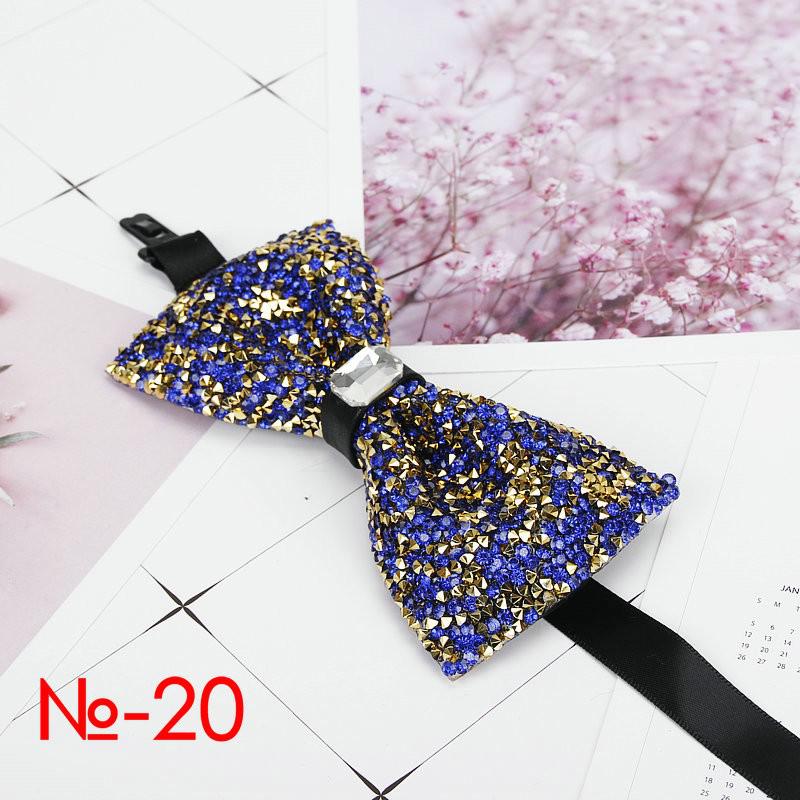 Diamant Zwart Rood Strikje Mannen Voor Strass Kraag Mannen Bowtie Kristal Chaton Super Cool Luxe Wedding Party Strikjes vlinder: 20