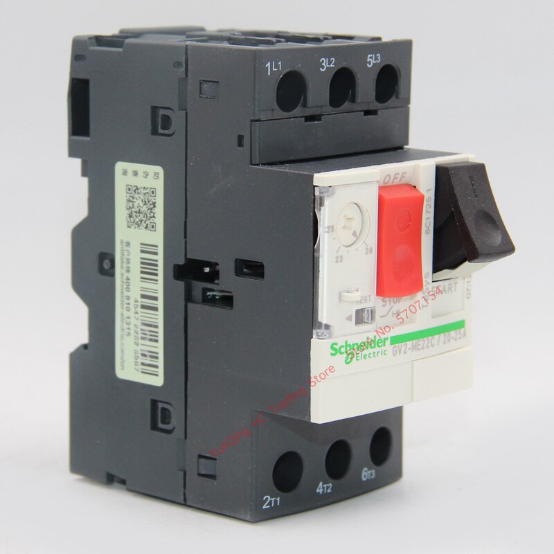 Schneider Electric GV2ME22C 20-25A Motor Thermal Magnetic Circuit Breaker Button 3P GV2-ME22C 22C Protection Switch Setting