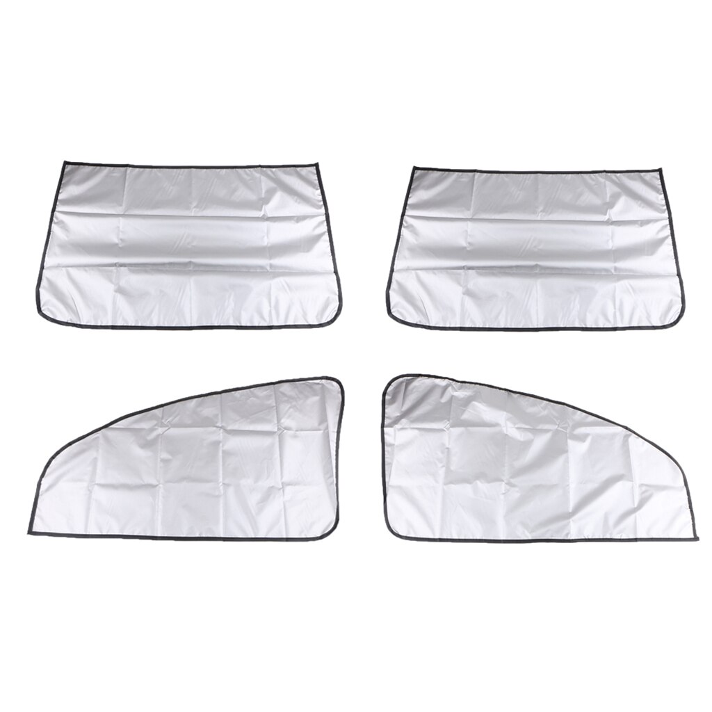 2 Pairs Magnetic Sun Shield Protector Curtains for Car Oblique Side Windows