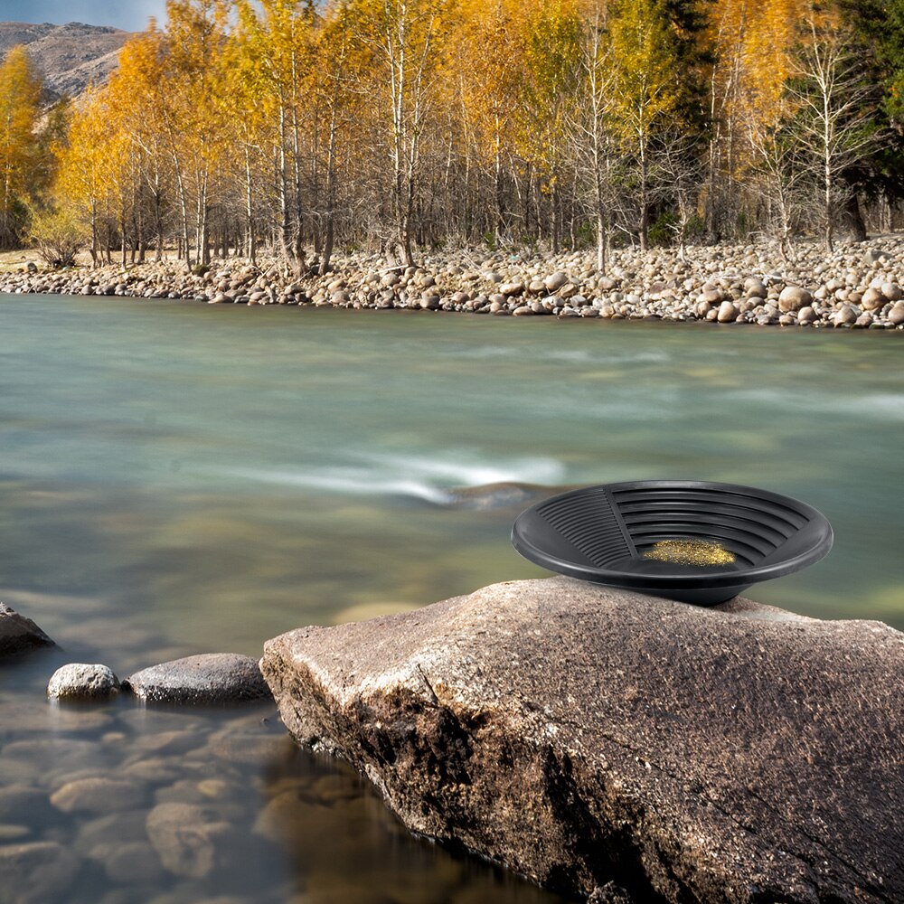Plastic Gold Pan Basin Nugget Mining Pan Dredging Prospecting River Tool Wash Gold Panning Equipment