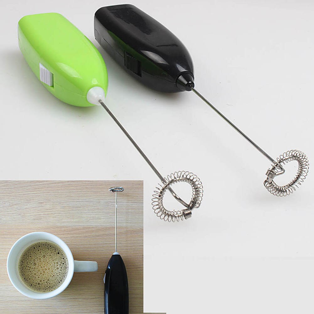 Mini Practical Handheld Home DIY Battery Operated Automatic Kitchen Tools Stainless Steel Portable Milk Frother