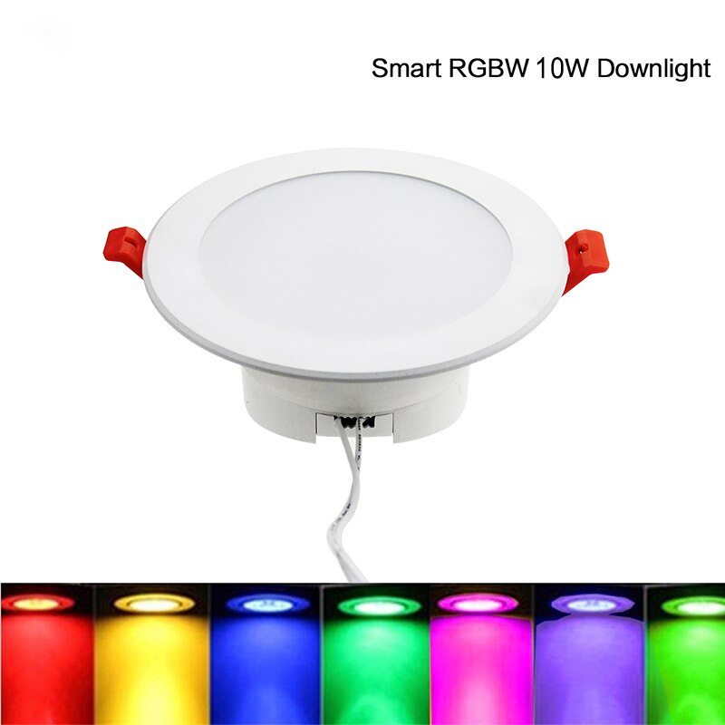 4 Inch Multicolor Volledige Functie Led Smart Downlight Ronde Plafond Inbouwspot Licht 10W Wifi Controle Fk-Dl101-Rgbw Licht