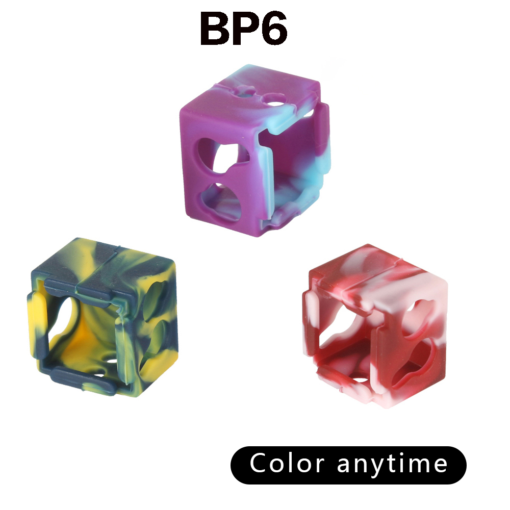 Para E3D V6/V5 MK7 MK8 MK9/Volnaco /BP6 calcetines de bloque de calor funda de silicona bloque calentador cubierta protectora Hotend para piezas de impresora 3D: Blanco
