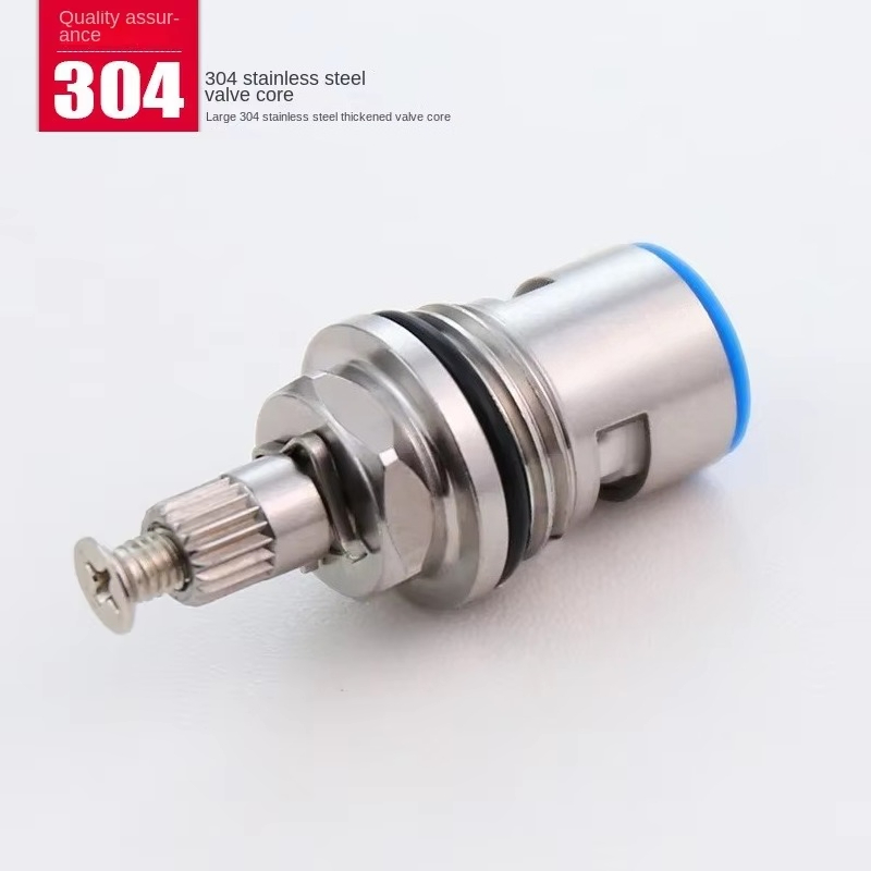 304 Stainless Steel Bath Kitchen Faucet Cartridge Replacement Part Ceramic Valve Stem Water Tap Cold Water
