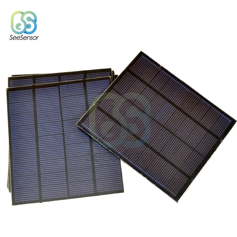 Solpanel 1.5w mini solenergisystem diy til solceller batteri mobiltelefon oplader 9v hjemmebelysning