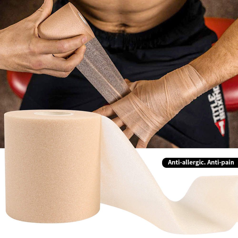 Skum bomull hud film selvklebende elastisk bandasje albue kne hud maske film skum underwrap sports pre-wrap for atletisk tape