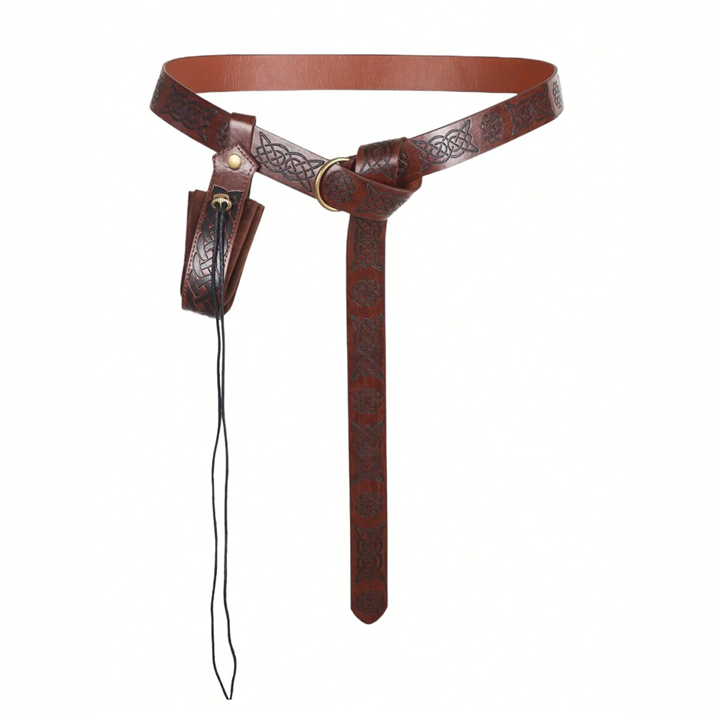Cinto medieval retro renascentista cavaleiro, guardas de pulso e protetores de braço, cosplay Halloween traje acessórios conjunto para LARP, pacote 5