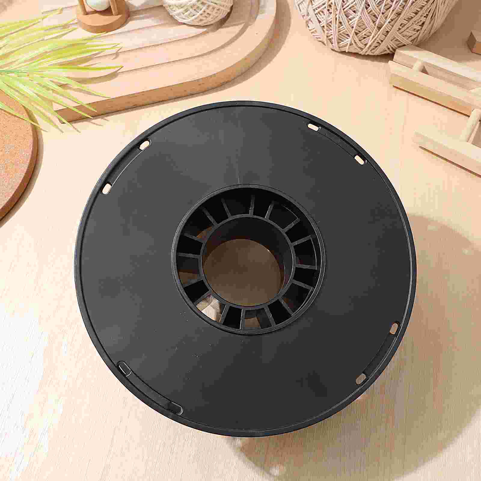 Electric Cord Reels The Wire Plastic Cord Cable Storage Reel Cable Organizer Tidy Reel For Camping Caravan Or Motorhome (Black)