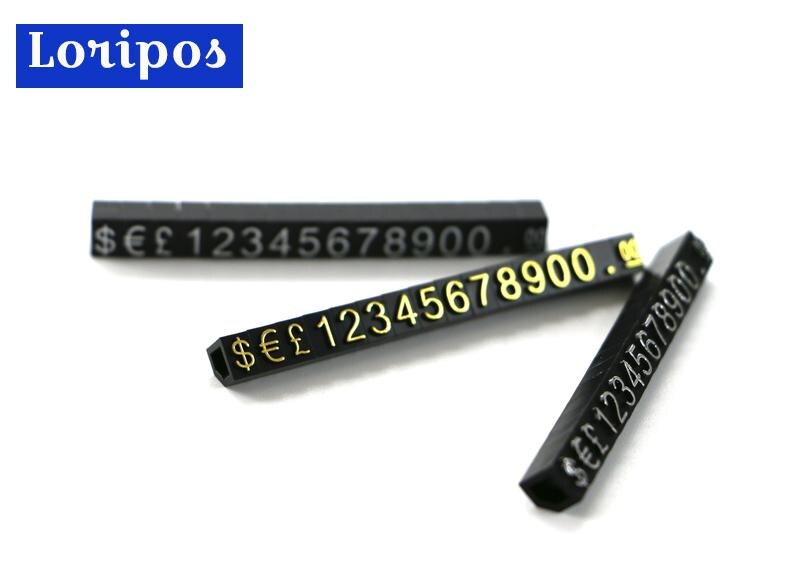 Reloj anillo joyería precio cubo visualización joyería Etiqueta de precios Euro Precio cubos número dólar GBP Kit joyería Etiqueta de precios soporte de mesa