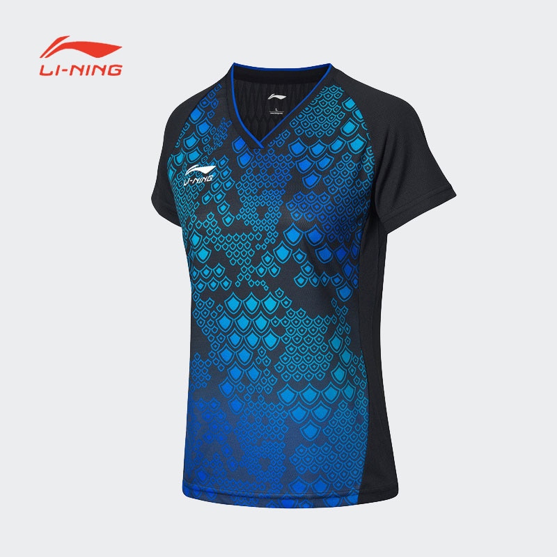 Lining Women Table Tennis Match Clothes Conventional T-shirt Quick-drying Comfortable Breathable Shirt AAYM232