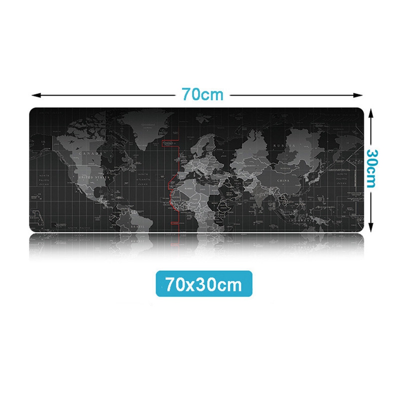 Ollivan Extra Große Gaming Mouse Pad Welt Karte Gaming Mauspad Große Natürliche Gummi Tastatur pad Maus Matte Große Computer Schreibtisch matte: 700x300x2mm