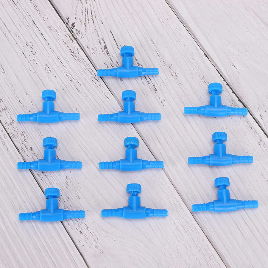 10 stuks/set aquarium luchtklep aquarium t-stuk 3- weg pomp luchtslang luchtvolume regelklep voor 0.2in slangen