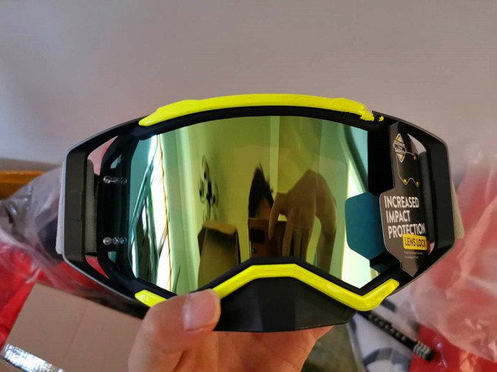 prospekt motocross briller terrengsykkel briller mx atv mtb goggle skitt sykkel av vei moto goggle motorsykkel hjelm glass: Mørk grå