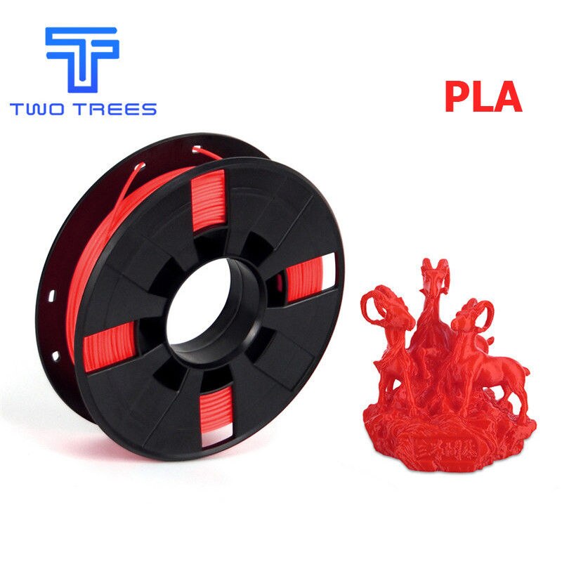 3d printer 0.2/ kg glødetråd diy multi-farver valgfri pla / abs 1.75 til makerbot reprap plastruller gummi forbrugsmateriale: Pla rød