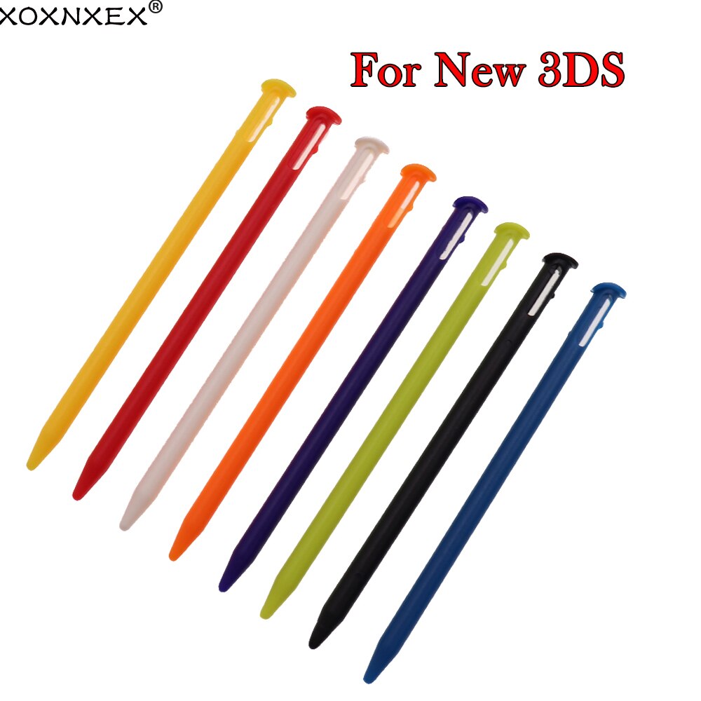 XOXNXEX – stylet tactile pour Nintendo 3DS, 8 pièces, noir, blanc, rouge, bleu, nouveaux accessoires de jeu