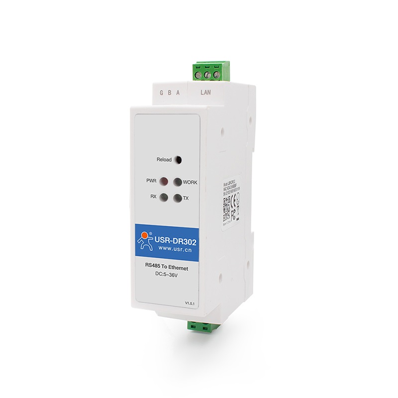 DR302 DR301 Lärm Schiene seriell rs485 rs232 zu ethernet tcp/ip rj45 Server modul ethernet konverter modbus rtu zu modbus tcp einheit: Schwarz