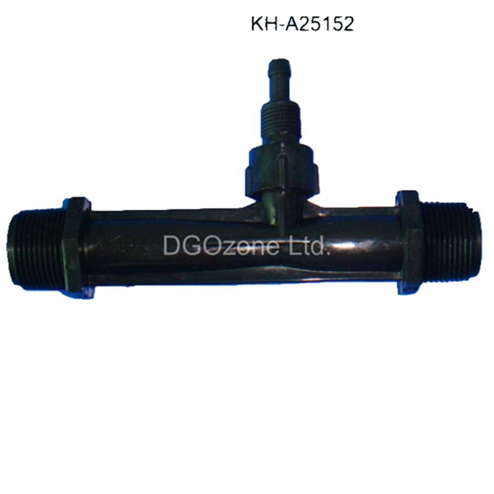 PVDF 3/4 "Ozono inyector venturi inyector de mezcla de ozono venturi con válvula 1 inyector de adubo KH-A25152 DGOzone