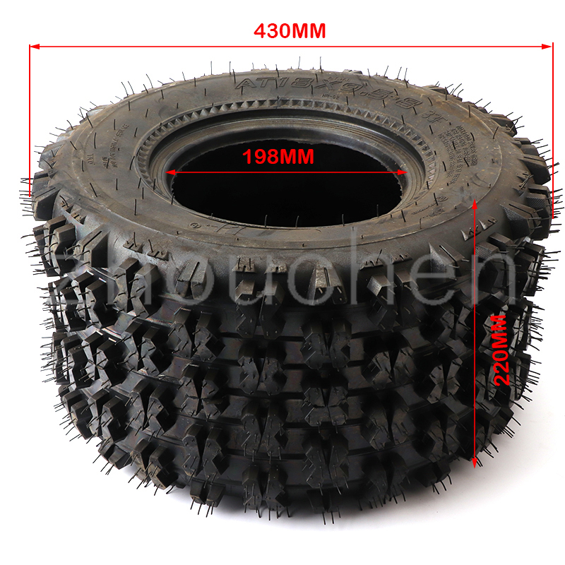 Atv 8-Inch Vacuüm Hoge Slijtvaste Banden 18X9.5-8 Road Banden 18x9.5-8 240/55-8 Grasmaaier Tuin Tractor Turf Banden 4ply