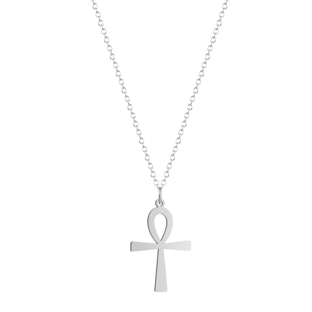 Rvs Koptische Ankh Kruis Religieuze Hanger Ketting Guardian Sieraden