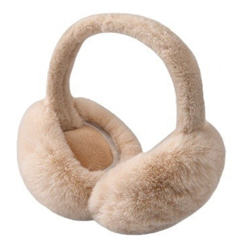 Plush Ear Warmer Winter Warm for Women Men Solid Color Earflap Outdoor Cold Protection EarMuffs Ear Cover Christmas Gif