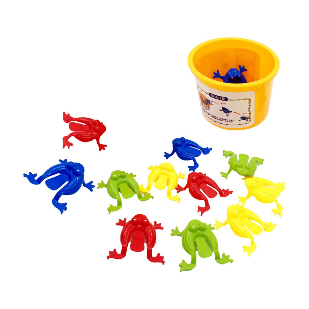 12 Stuks Kikker Speelgoed Met Emmer Kikker Set Feestartikelen Voor Kinderen