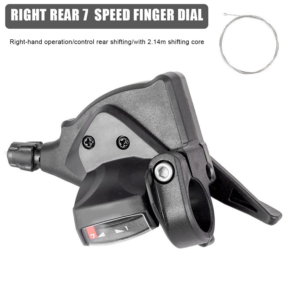 MTB 24/ 27Speed Finger Gear Shifter 8/9/10/11Speed Split Finger Lever Left Right Gear Shifter for Shimano Transmission System: 7 speed right