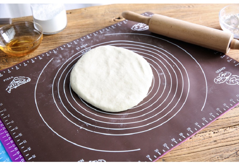 Alfombrilla de silicona para hornear de Sxsounai para hacer masa de Pizza utensilios de cocina para pastelería herramientas de cocina utensilios para hornear accesorios para amasar: coffe