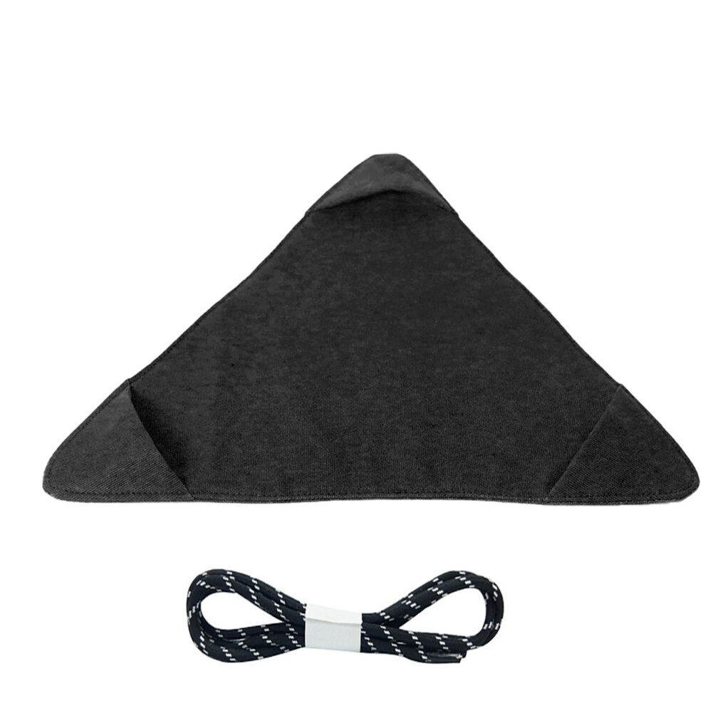 Chaise triangulaire en tissu, facile à transporter, étanche, faite à la main, facile à transporter, Stable, tabouret de plage, randonnée, Camping en plein air: Black