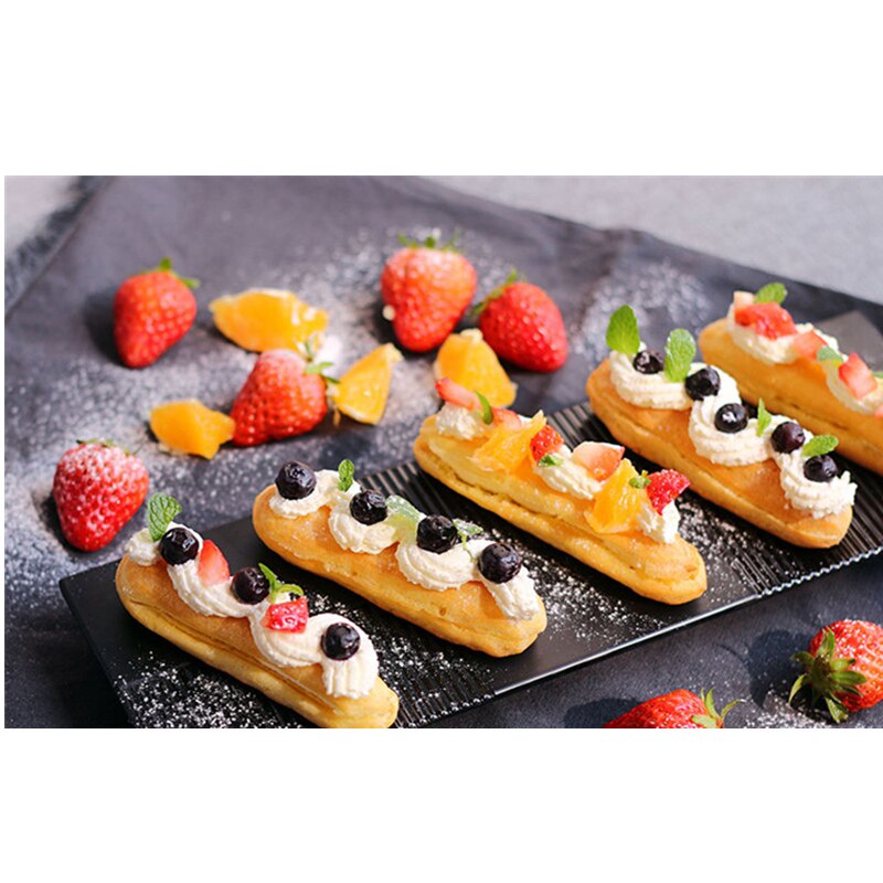 30X40 18 Eclairs Non Stick Bakmat Oven Sheet Liner Voor Cookie/Brood/Koekjes/Puff/Eclair Geperforeerde Silicone Pastry Tool