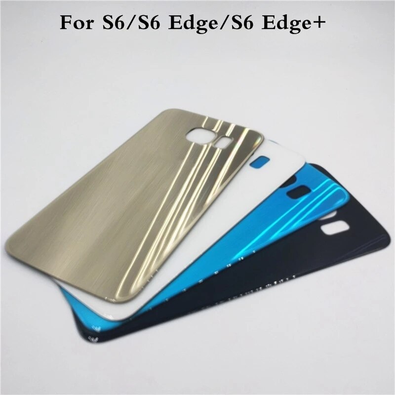 Battery Cover For Samsung Galaxy S6 G920 Back Cover G925 G928 S6 Edge S6 + S6Edge Plus Rear Glass Housing Door