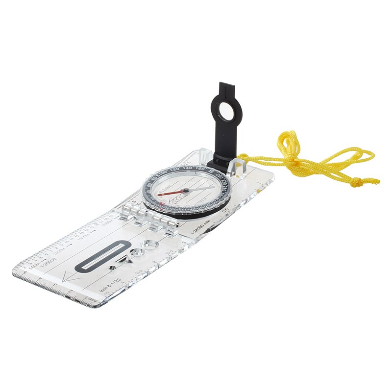 ABLB--Foldable Navigation Camping Baseplate Compass Ruler Map