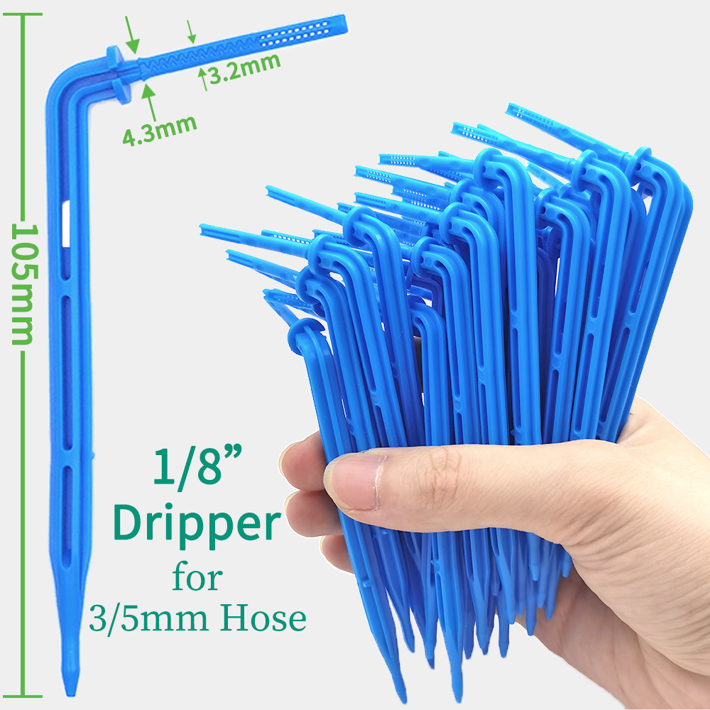 Kas Druppelirrigatie 4-weg 3/5mm Druppelpijl 2-weg Zender Irrigatie Watering Systeem voor Pot Tuin Gazon 10 set/20 set