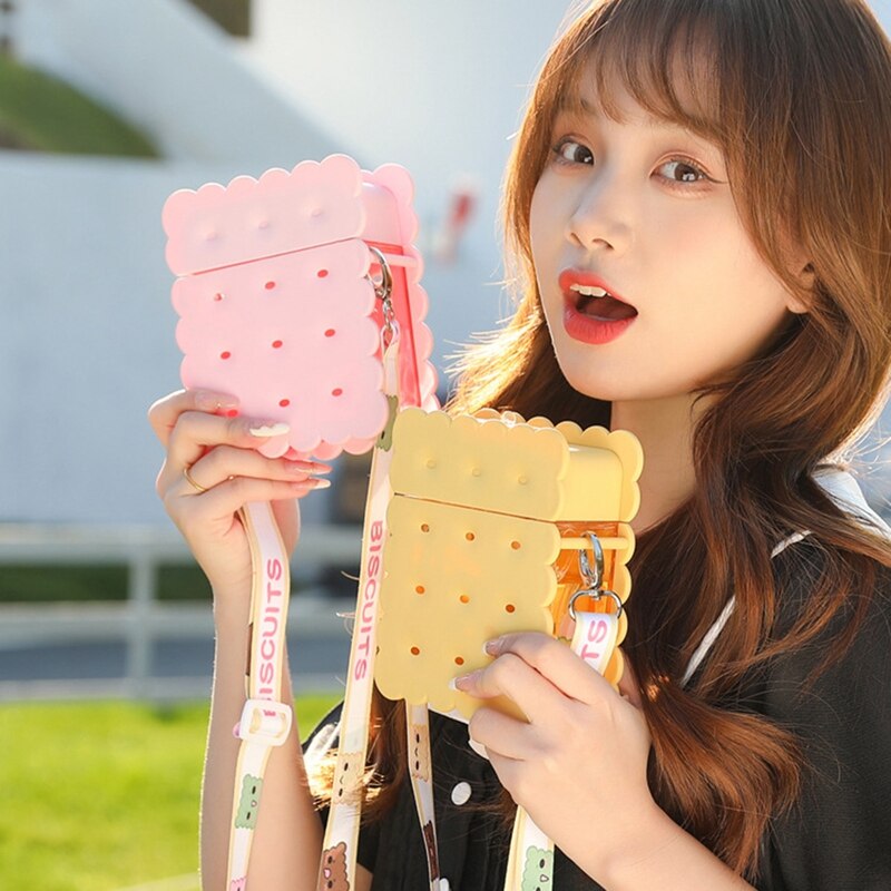 Zomer Creatieve Biscuit Plastic Zuignap Draagbare Band Netto Rode Kop College Student Straat Schieten Cup